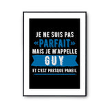 Affiche prénom Guy homme parfait - Planetee