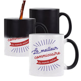 Mug magique Commissaire Homme Meilleur de monde | Tasse Métier imprimée en France - Planetee