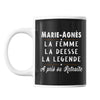 Mug prénom Marie-Agnès cadeau départ retraite - Planetee