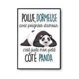 Affiche Panda Dormeuse - Planetee