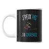 Mug Contrebasse j'peux pas Noir - Planetee