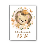 Affiche Adam bébé Lion Roi - Planetee