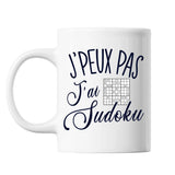Mug Sudoku j'peux pas Blanc - Planetee