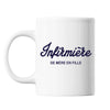 Mug Infirmiere de Mère en Fille Blanc - Planetee