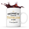 Mug blanc Propriété du Meilleur Footballeur - Planetee