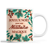 Tasse Noël Militaire femme Beige - Planetee