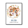 Affiche Alya Amour Pur Tigre - Planetee
