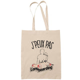 Sac Tote Bag J'peux pas Longboard beige - Planetee