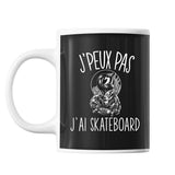 Mug Skateboard j'peux pas Noir - Planetee