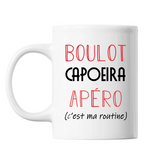 Mug Capoeira C'est ma Routine Blanc - Planetee