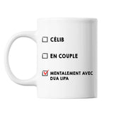 Mug Couple En couple avec Célébrité - Dua Lipa - Planetee