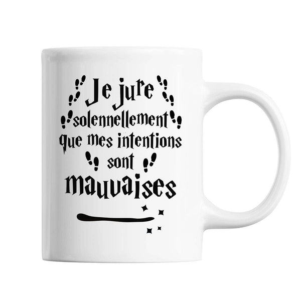 Mug Je jure solennellement que mes intentions sont mauvaises - Planetee