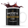 Mug noir Propriété du Meilleur Rééducateur - Planetee