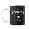 Mug Propriété de Tom - Planetee