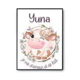 Affiche Yuna Amour et Biberon de Lait Vache - Planetee