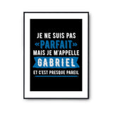 Affiche prénom Gabriel homme parfait - Planetee