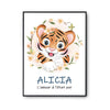 Affiche Alicia Amour Pur Tigre - Planetee
