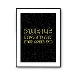 Affiche biathlon soit avec toi - Planetee