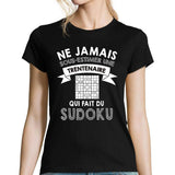 T-shirt femme sudoku trentenaire - Planetee