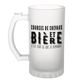 Chope de bière Courses de chevaux et bière - Planetee