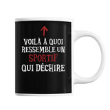 Mug Sportif Qui déchire - Planetee