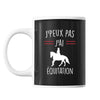 Mug Équitation j'peux pas Noir - Planetee