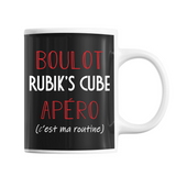Mug Rubik's Cube C'est ma Routine - Planetee