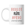 Mug Flûte C'est ma Routine Blanc - Planetee