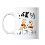 Mug Escape game j'peux pas Blanc - Planetee