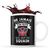 Mug personnalisable squash Prénom Métier Age tasse pour Joueur de Squash - Planetee