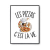 Affiche Pizza c'est la vie - Planetee