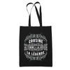 Tote Bag Noir Déesse Légende Cousine - Planetee