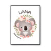 Affiche Lana Bébé d'amour Koala - Planetee