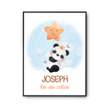 Affiche Joseph bébé Panda Roi des Câlins - Planetee