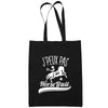 Sac Tote Bag Horseball Je peux pas Noir - Planetee