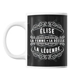 Mug Prénom Élise La Déesse La Légende - Planetee