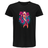 T-shirt homme Carpe Koi Fleurs| Inspiration Japon - Planetee