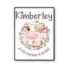 Affiche Kimberley Amour et Biberon de Lait Vache - Planetee