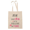 Tote Bag Zélie Meilleure Maman - Planetee