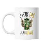 Mug Guitare j'peux pas Blanc - Planetee
