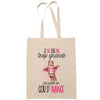 Sac Tote Bag girafe cou beige - Planetee