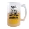 Chope de bière Waël Prénom Pilier de Bar - Planetee