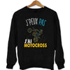 sweat J'peux pas J'ai Motocross noir - Planetee