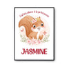 Affiche Jasmine Princesse Écureuil - Planetee