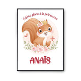 Affiche Anaïs Princesse Écureuil - Planetee
