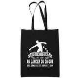 Sac Tote Bag Lancer Du Disque Légende tu deviendras Noir - Planetee