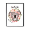 Affiche Adèle Bébé d'amour Koala - Planetee