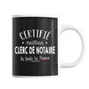 Mug Homme Clerc de notaire Meilleur de France | Tasse Noire métier - Planetee