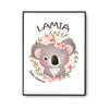 Affiche Lamia Bébé d'amour Koala - Planetee