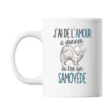 Mug Amour à donner Samoyède - Planetee